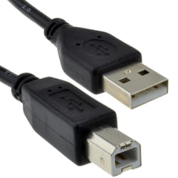 kenable 006876 câble USB 0,25 m USB 2.0 USB A USB B Noir