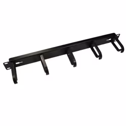 kenable 007459, Panneau de gestion de câbles, Noir, Métal, Plastique, 1U, 1 pièce(s)
