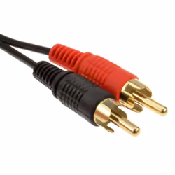 kenable 007569 câble audio 1,5 m 2 x RCA 3,5mm Noir, Rouge