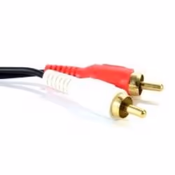 kenable 007915, 3,5mm, Mâle, 2 x RCA, Mâle, 1 m, Noir