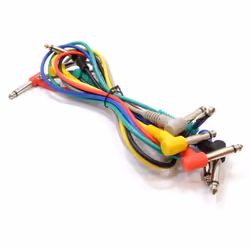 kenable 008690 câble audio 0,6 m 6,35 mm Noir, Bleu, Vert, Rouge, Blanc, Jaune