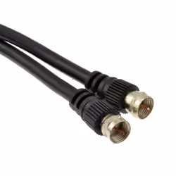 kenable 009122 câble coaxial RG-6/U 1 m 2x F Noir