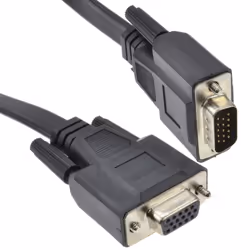 kenable 009214, 1 m, VGA (D-Sub), VGA (D-Sub), Mâle, Femelle, Noir