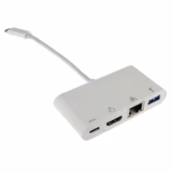 kenable 009706, USB 3.2 Gen 1 (3.1 Gen 1) Type-C, Blanc, HDMI, RJ-45, USB 3.2 Gen 1 (3.1 Gen 1) Type-A, USB 3.2 Gen 1 (3.1 Ge ...