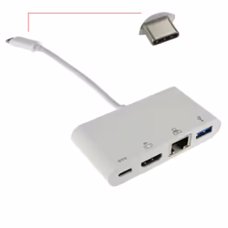 kenable 009706 station d'accueil USB 3.2 Gen 1 (3.1 Gen 1) Type-C Blanc