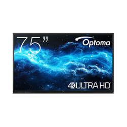 Optoma 3752RK Écran plat interactif 75" LED Wifi 400 cd/m² 4K Ultra HD Noir Écran tactile Intégré dans le processeur Android 11