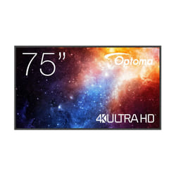 Optoma N3751K Panneau plat de signalisation numérique 75" LED Wifi 450 cd/m² 4K Ultra HD Noir 24/7