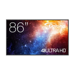 Optoma N3861K Panneau plat de signalisation numérique 2,18 m (86") LED Wifi 450 cd/m² 4K Ultra HD Noir 24/7