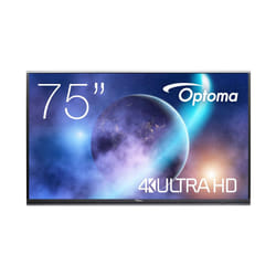 Optoma 5752RK+ Écran plat interactif 75" LED 400 cd/m² 4K Ultra HD Noir Écran tactile Intégré dans le processeur Android 11
