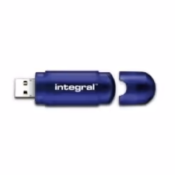 Integral 16GB USB2.0 DRIVE EVO BLUE, 16 Go, USB Type-A, 2.0, 12 Mo/s, Casquette, Bleu