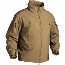 Veste Soft Shell Helikon-Tex Gunfighter Coyote - Imperméable et Respirante - Taille XL