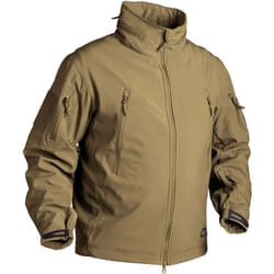 Veste Soft Shell Helikon-Tex Gunfighter Coyote - Imperméable et Respirante - Taille XL