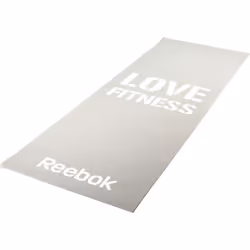Tapis de fitness - Reebok - Love - Gris/Blanc - 4 mm - Antidérapant