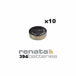 Renata 394 SR936SW Lot de 10 piles bouton pour montre 155 V