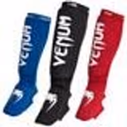 Protège tibias et pieds Venum Kontact - Bleu Rouge ou Noir - Enfant - Boxe - Kick-boxing