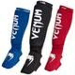 Protège tibias et pieds Venum Kontact - Bleu Rouge ou Noir - Enfant - Boxe - Kick-boxing