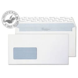 Blake 33216 enveloppe DL+ (114 x 229 mm) Blanc
