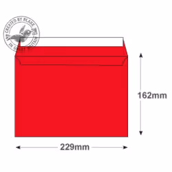 Blake Creative Colour 45306 enveloppe C5 (162 x 229 mm) Rouge