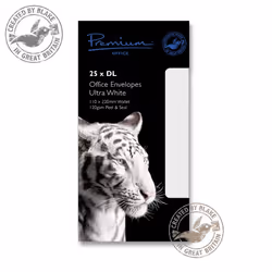Blake Premium Office 32213 enveloppe DL (110 x 220 mm) Blanc 25 pièce(s)