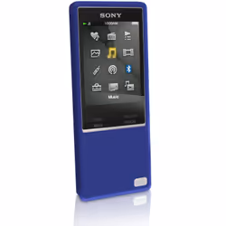 iGadgitz U3296, Housse, Bleu, Sony, Walkman NWZ-A15/A17, Silicone, 5,59 cm (2.2")