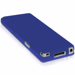 iGadgitz U3296 Housse pour lecteurs MP3/MP4 Bleu Silicone