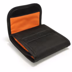 iGadgitz U4536 Housse pour objectifs Noir, Orange Nylon Lens sleeve case