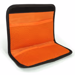 iGadgitz U4537 Housse pour objectifs Noir, Orange Nylon Lens sleeve case