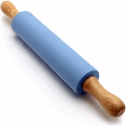 Rouleau à pâtisserie en silicone antiadhésif IGADGITZ - Bleu - 30cm