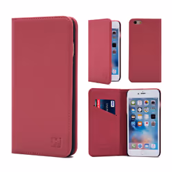 32nd Classic Real Leather Book Wallet, Folio porte carte, Apple, iPhone SE (2016), 10,2 cm (4"), Rose, Rose