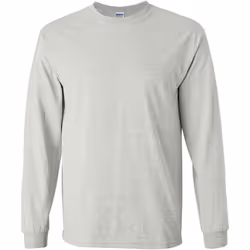 T-shirt uni à manches longues Gildan pour homme (Gris cendre)