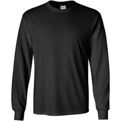 T-shirt uni à manches longues Gildan pour homme (Noir)