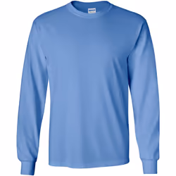 T-shirt uni à manches longues Gildan pour homme (Bleu) - S