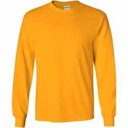 T-shirt uni à manches longues Gildan pour homme (Or)