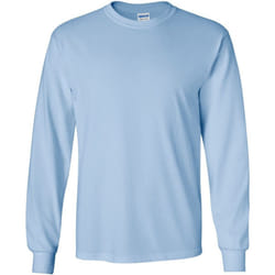 T-shirt uni à manches longues Gildan pour homme (Bleu clair)