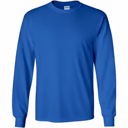 T-shirt uni à manches longues Gildan pour homme (Bleu royal)