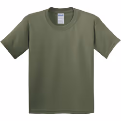Gildan - T-Shirt en coton - Enfant (Vert militaire)