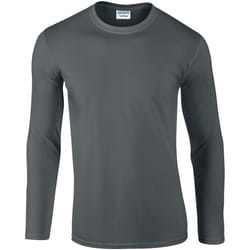 Gildan - T-shirt à manches longues - Hommes (Gris foncé)