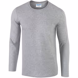 Gildan - T-shirt à manches longues - Hommes (Gris sport)