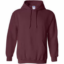 Gildan - Sweatshirt à capuche - Unisexe (Bordeaux foncé)