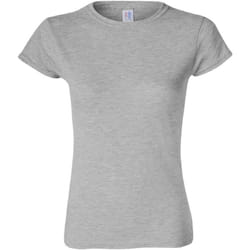 Gildan - T-shirt à manches courtes - Femmes (Gris sport)