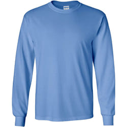 T-shirt uni à manches longues Gildan pour homme (Bleu) - M