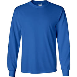 T-shirt uni à manches longues Gildan pour homme (Bleu royal)