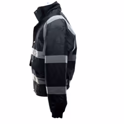 Yoko - Veste bomber haute visibilité - Homme (Noir)