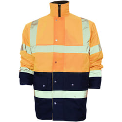 Yoko - Veste haute visibilité - Unisexe (Orange /Bleu marine)