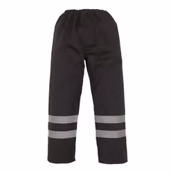 Yoko - Surpantalon de travail imperméable haute visibilité - Homme (Noir)