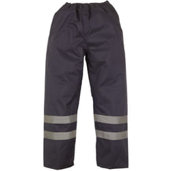 Yoko - Surpantalon de travail imperméable haute visibilité - Homme (Bleu marine)