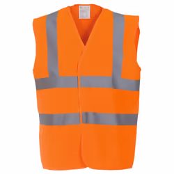 Yoko - Gilet de sécurité haute visibilité - Mixte (Orange)
