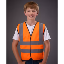 Veste haute visibilité Yoko pour enfant (Orange haute visibilité)