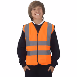 Veste haute visibilité Yoko pour enfant (Orange haute visibilité)