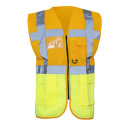 Yoko - Gilet de sécurité - Unisexe (Orange/ Jaune)